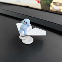 Load image into Gallery viewer, 360° Rotating Aircraft Cat Car Center Console Ornaments Micro Animal Screen Decoration Car Interior Accessories