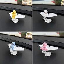 Load image into Gallery viewer, 360° Rotating Aircraft Cat Car Center Console Ornaments Micro Animal Screen Decoration Car Interior Accessories