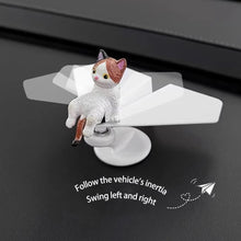 Load image into Gallery viewer, 360° Rotating Aircraft Cat Car Center Console Ornaments Micro Animal Screen Decoration Car Interior Accessories