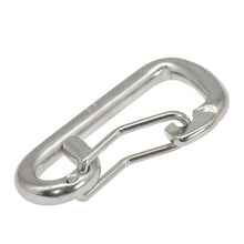 Load image into Gallery viewer, 1PC 316 Stainless Steel Bent Simple Hook 80MM Single-Head Scuba Diving BCD Gear Spring Quick-Release Safety Buckle