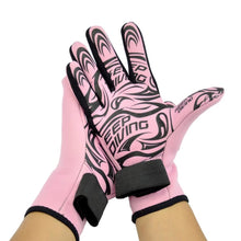 Load image into Gallery viewer, 1Pair 2MM Neoprene Rubber Diving Gloves Anti-Slip And Keep Warm Color-Blocked Gloves Winter Swimming Diving Equipment