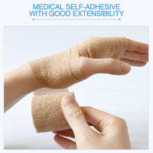 Load image into Gallery viewer, 1Roll 450CM Medical Self-Adhesive Elastic Bandage Wound Bandaging Supplies Sports Training Pressurized Breathable Fixation Auxiliary Bandage