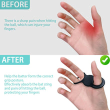 Load image into Gallery viewer, 1Pair Professional Silicone Baseball Thumb Sleeves Swing Grip Correction Auxiliary Tools Purlicue Anti-Slip Anticollision Protective Gear