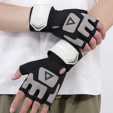 Load image into Gallery viewer, 1Pair Professional Sports Half-Finger Gloves Anti-Slip And Shock-Absorbing Outdoor Cycling Mountain Climbing Gloves Fixed With Self-Adhesive Cloth