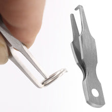 Load image into Gallery viewer, 1PC Lure Stainless Steel Open-Loop Device Fish Bait Double-Loop Quick Split Ring Pliers Fishing Gear Accessories