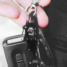 Load image into Gallery viewer, Multi-function 15 In 1 Shark Shaped Outdoor Bottle Opener Wallet Tool Card Stainless Pocket Screwdriver Survival Tool Keychain 