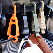 Load image into Gallery viewer, Multi-purpose Tactical Gloves Clip Hanger Anti-drop Hook Work Gloves Holder Water Bottle Keys Safety Clamp Camping Tools