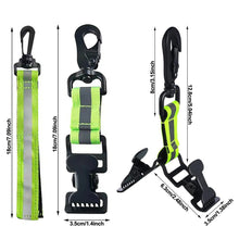 Load image into Gallery viewer, Multi-purpose Reflective Firefighter Gloves Clip Hanger Anti-drop Hook Work Gloves Holder Water Bottle Keys Safety Clamp Camping Tools