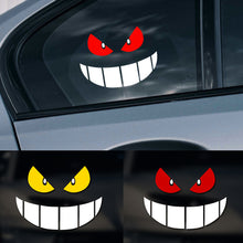 Load image into Gallery viewer, 1Pc Car Motorcycle Stickers Devil Eyes Helmet Fairing Rear Window Decoration Decal Reflective Electric Stickers S M L