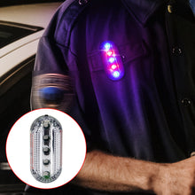 Load image into Gallery viewer, Outdoor Safety LED Shoulder Flash Signal Strobe Light Shoulder Clip Light Sanitation Worker Patrol Alarm Warning Red Blue Lamp