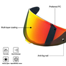 Load image into Gallery viewer, Motorcycle Helmets Visor Helmet Lens Visor Plating Uv Protection Lens Faceshield for SHOEI Z8/X15