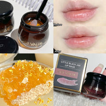 Load image into Gallery viewer, Small Black Pot Lip Mask Moisturizing Sleep Care Lip Mask Nourishing Fruit Lipstick Lipstick Skin Care Makeup Lip Balm