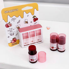 Load image into Gallery viewer, Moisturizing Lipstick Lip Balm Cheek Blusher Dual-use Lipstick Colored Lipstick Remove Dead Skin Female Jelly Lip Glaze