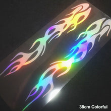 Load image into Gallery viewer, 2Pcs Reflective Car Motorcycle Sticker Flames Decal Sticker Decoration Decals Vinyl Waterproof