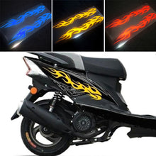 Load image into Gallery viewer, 2Pcs Reflective Car Motorcycle Sticker Flames Decal Sticker Decoration Decals Vinyl Waterproof