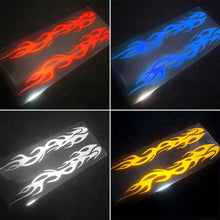 Load image into Gallery viewer, 2Pcs Reflective Car Motorcycle Sticker Flames Decal Sticker Decoration Decals Vinyl Waterproof