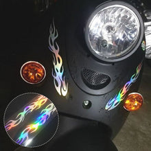 Load image into Gallery viewer, 2Pcs Reflective Car Motorcycle Sticker Flames Decal Sticker Decoration Decals Vinyl Waterproof