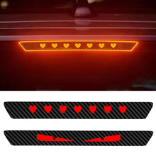 Load image into Gallery viewer, Universal Car Taillight Brake Lights Lamp Sticker Protector Sticker Devil Eyes Heart Carbon Fiber Covers Accessories Hawkeye
