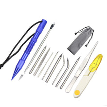 Load image into Gallery viewer, DIY Paracord Needle Tool Marlinspike Set Different Size Stainless Steel Knotter Tools Paracord FID Lacing Stitching Needles Tool