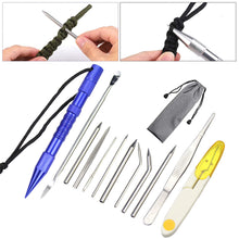 Load image into Gallery viewer, DIY Paracord Needle Tool Marlinspike Set Different Size Stainless Steel Knotter Tools Paracord FID Lacing Stitching Needles Tool