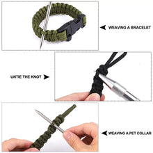 Load image into Gallery viewer, DIY Paracord Needle Tool Marlinspike Set Different Size Stainless Steel Knotter Tools Paracord FID Lacing Stitching Needles Tool