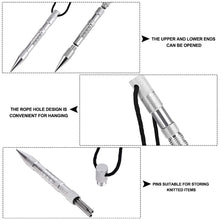 Load image into Gallery viewer, DIY Paracord Needle Tool Marlinspike Set Different Size Stainless Steel Knotter Tools Paracord FID Lacing Stitching Needles Tool