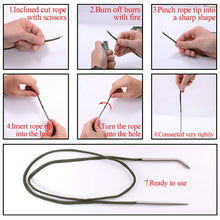 Load image into Gallery viewer, DIY Paracord Needle Tool Marlinspike Set Different Size Stainless Steel Knotter Tools Paracord FID Lacing Stitching Needles Tool