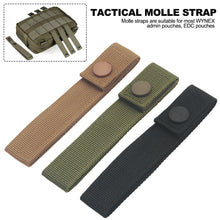 Load image into Gallery viewer, 4Pcs 6” Tactical Molle Strap Outdoor Molle Strap Molle Webbing Straps Backpack Attachment Snap Strap Nylon Thumb Snap Straps
