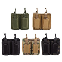 Load image into Gallery viewer, Universal M4 M14 M16 AK AR Tactical Magazine Molle Pouch Triple Magazine Pouch Double-Layer Mag Pouches Cartridge Holder