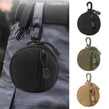 Load image into Gallery viewer, Mini Outdoor EDC Zipper Molle Pouch With Buckle Keychain Holder Earphone Key Wallet Coin Purses Utility Hiking Hunting Accessories Waist Bag