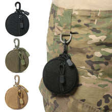 Load image into Gallery viewer, Mini Outdoor EDC Zipper Molle Pouch With Buckle Keychain Holder Earphone Key Wallet Coin Purses Utility Hiking Hunting Accessories Waist Bag