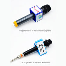 Load image into Gallery viewer, Red/Black/Yellow/White/Blue ABS KTV Mic Microphone Logo Flag Station Square Shaped Interview 38mm