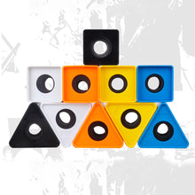 Load image into Gallery viewer, Red/Black/Yellow/White/Blue ABS KTV Mic Microphone Logo Flag Station Square Shaped Interview 38mm