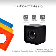 Load image into Gallery viewer, Red/Black/Yellow/White/Blue ABS KTV Mic Microphone Logo Flag Station Square Shaped Interview 38mm