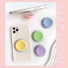 Load image into Gallery viewer, Cute Macaron Silicone Round Magnetic Holder Grip Tok Griptok Phone Stand Holder Support For iPhone 15 For Pad Magsafe Smart Tok