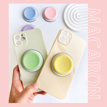Load image into Gallery viewer, Cute Macaron Silicone Round Magnetic Holder Grip Tok Griptok Phone Stand Holder Support For iPhone 15 For Pad Magsafe Smart Tok