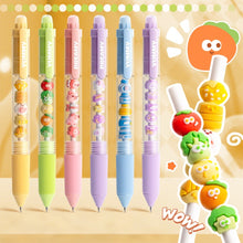 Load image into Gallery viewer, Press to Wipe pen Neutral Pen Ballpoint Pen Third Grade Easy to Wipe Student Cartoon Crystal Blue Neutral Pen Thermal Eraser