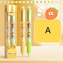 Load image into Gallery viewer, Press to Wipe pen Neutral Pen Ballpoint Pen Third Grade Easy to Wipe Student Cartoon Crystal Blue Neutral Pen Thermal Eraser