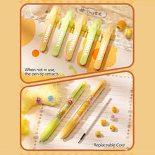 Load image into Gallery viewer, Press to Wipe pen Neutral Pen Ballpoint Pen Third Grade Easy to Wipe Student Cartoon Crystal Blue Neutral Pen Thermal Eraser