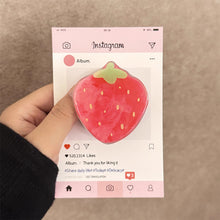 Load image into Gallery viewer, Korean Cute Red Strawberry Magnetic Holder Grip Tok Griptok Phone Stand Holder Support For iPhone 15 For Pad Magsafe Smart Tok