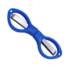 Load image into Gallery viewer, Simple Portable Folding Scissors Solid Color Glasses Shape Paper Cutters Students Handmade DIY Tools School Office Supplies
