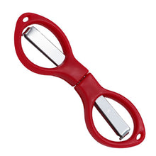 Load image into Gallery viewer, Simple Portable Folding Scissors Solid Color Glasses Shape Paper Cutters Students Handmade DIY Tools School Office Supplies