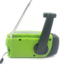 Load image into Gallery viewer, 2000 mAh Emergency Radio with LED Lights Radio USB Solar Charging Light Outdoor Travel Portable Rechargeable FM/AM Radio