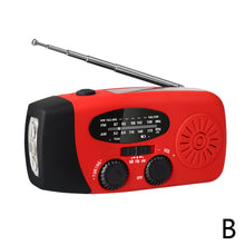 Load image into Gallery viewer, 2000 mAh Emergency Radio with LED Lights Radio USB Solar Charging Light Outdoor Travel Portable Rechargeable FM/AM Radio