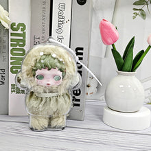Load image into Gallery viewer, 1PC Protective Acrylic Storage Case For Skull Panda Plush Dolls Display Bag No Doll Transparent Portable Cable Organizer Box
