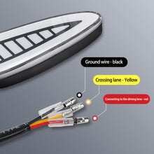 Load image into Gallery viewer, Pair 12V Motorcycle LED Turn Signal Lamp Sequential Dual-color Amber Flowing LED Indicator Lights Accessories