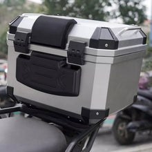 Load image into Gallery viewer, 2Pcs Motorcycle Passenger Backrest Back Pad Shockproof Moto Rear Top For 45L Case Box Luggage Self-adhesive Cushion
