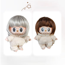 Load image into Gallery viewer, For 17cm Labubu Fashion Wig Short Hair High Temperature Fiber Soft Silk Doll Wig Multi-color Doll's Accessories