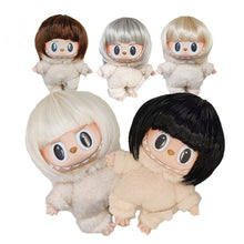 Load image into Gallery viewer, For 17cm Labubu Fashion Wig Short Hair High Temperature Fiber Soft Silk Doll Wig Multi-color Doll's Accessories