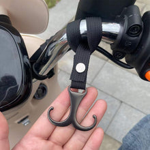 Load image into Gallery viewer, Motorcycle Electric Bike Hand Bar with Double Hooks for Helmet Storage Hook Luggage Bag Hanger Holder Lovely Panda For Bicycle Scooter